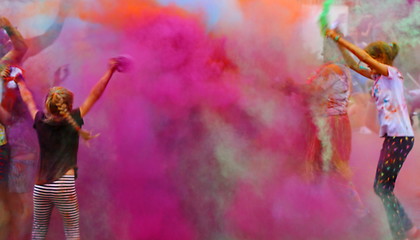 Image showing Holi color festival