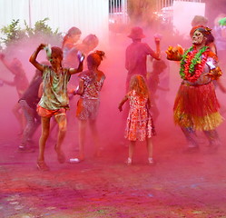 Image showing Holi color festival