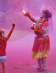 Image showing Holi color festival