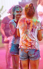 Image showing Holi color festival