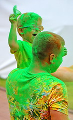 Image showing Holi color festival