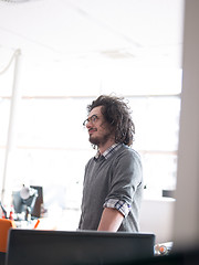 Image showing young businessman in startup office