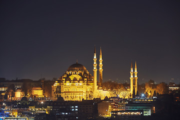 Image showing Night lights of Istanbul