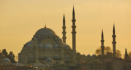 Image showing The beautiful Suleymaniye Camii Istanbul, Turkey.