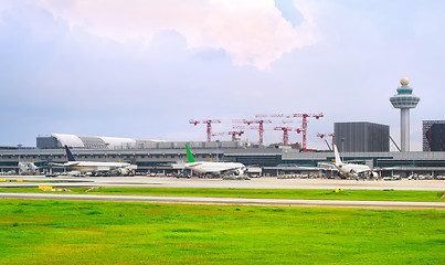Image showing Changi International airport exterior, Singapore