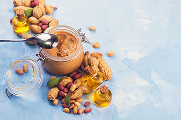 Image showing Natural peanut butter