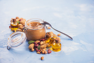 Image showing Natural peanut butter