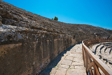 Image showing Roman amphitheatre in the ruins of Hierapolis