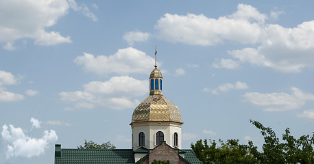 Image showing church dome with a cross