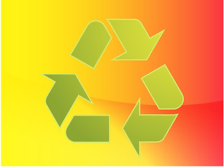 Image showing Recycling eco symbol