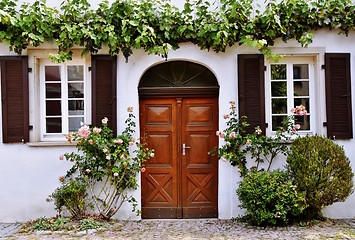 Image showing the wooden door