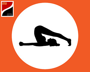 Image showing Yoga vector clipart