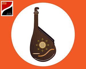 Image showing bandura Ukrainian instrument