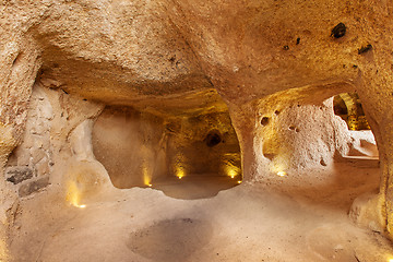 Image showing Underground city in Uchisar.