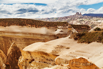 Image showing Fairy houses stone cliffs