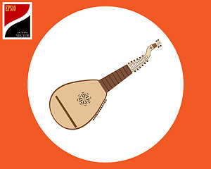 Image showing kobza stringed musical instrument