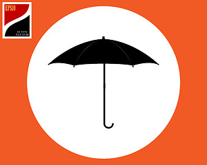 Image showing umbrella for shelter from the rain