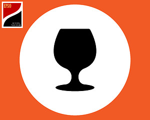 Image showing wine glass for drinking alcohol