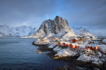 Image showing Hamnoy fishing village on Lofoten Islands, Norway 