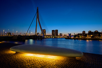 Image showing Erasmus Bridge, Rotterdam, Netherlands