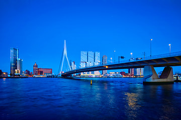 Image showing Erasmus Bridge, Rotterdam, Netherlands