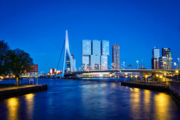 Image showing Erasmus Bridge, Rotterdam, Netherlands