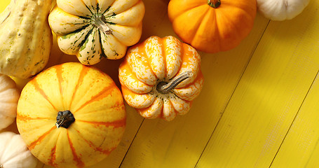 Image showing Pile of ripe pumpkins