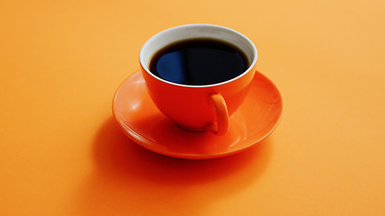 Image showing Cup of black coffee