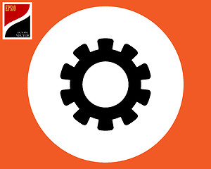 Image showing gears with teeth icon