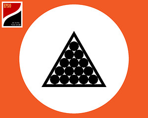 Image showing icon of billiard balls