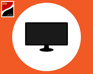 Image showing monitor icon for computer