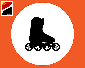 Image showing roller skating icon