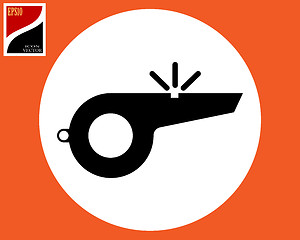 Image showing sport whistle icon