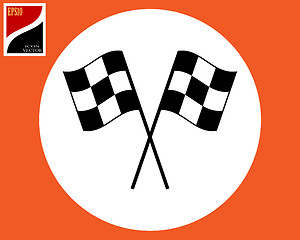 Image showing sports checkered flag