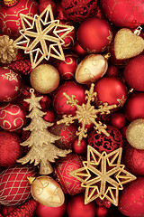 Image showing Christmas Bauble Background