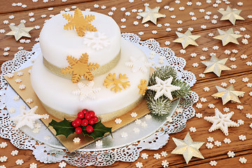 Image showing Traditional Christmas Cake