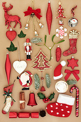 Image showing Christmas Decorations and Ornaments