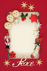 Image showing Christmas Blank Letter and Symbols