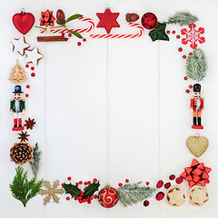 Image showing Abstract Christmas Square Wreath