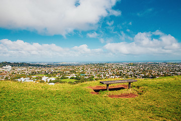 Image showing Auckland view from Mt Eden