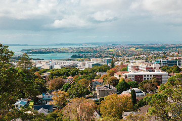 Image showing Auckland view from Mt Eden