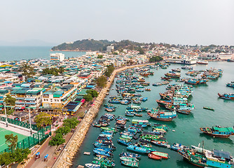 Image showing Cheung Chau Island Aerial Shot