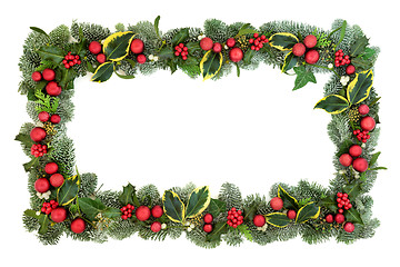 Image showing Christmas Background Border