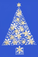 Image showing Abstract Snowflake Christmas Tree 