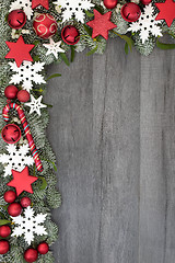 Image showing Christmas Festive Background Border