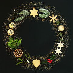 Image showing Sparkling Christmas Wreath