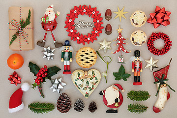 Image showing Christmas Decorations and Traditional Symbols