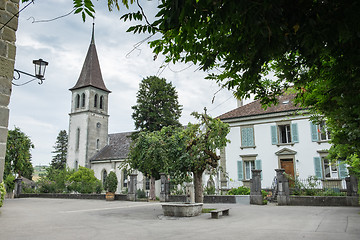 Image showing View of the city Murten