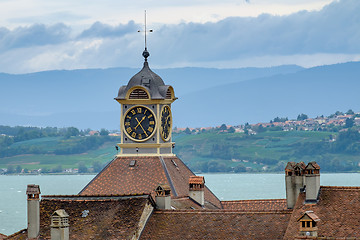 Image showing View of the city Murten