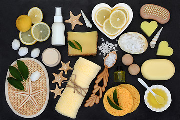 Image showing Natural Skincare and Beauty Treatment Products